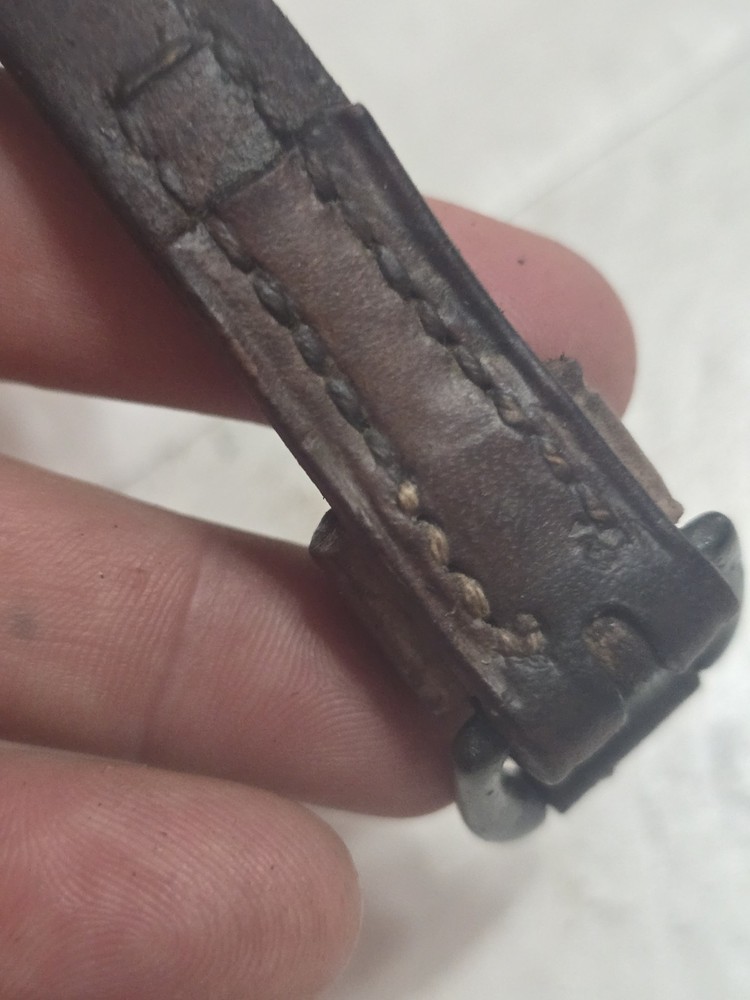US Cavalry M1917 Leather Canteen Strap. Very Nice.