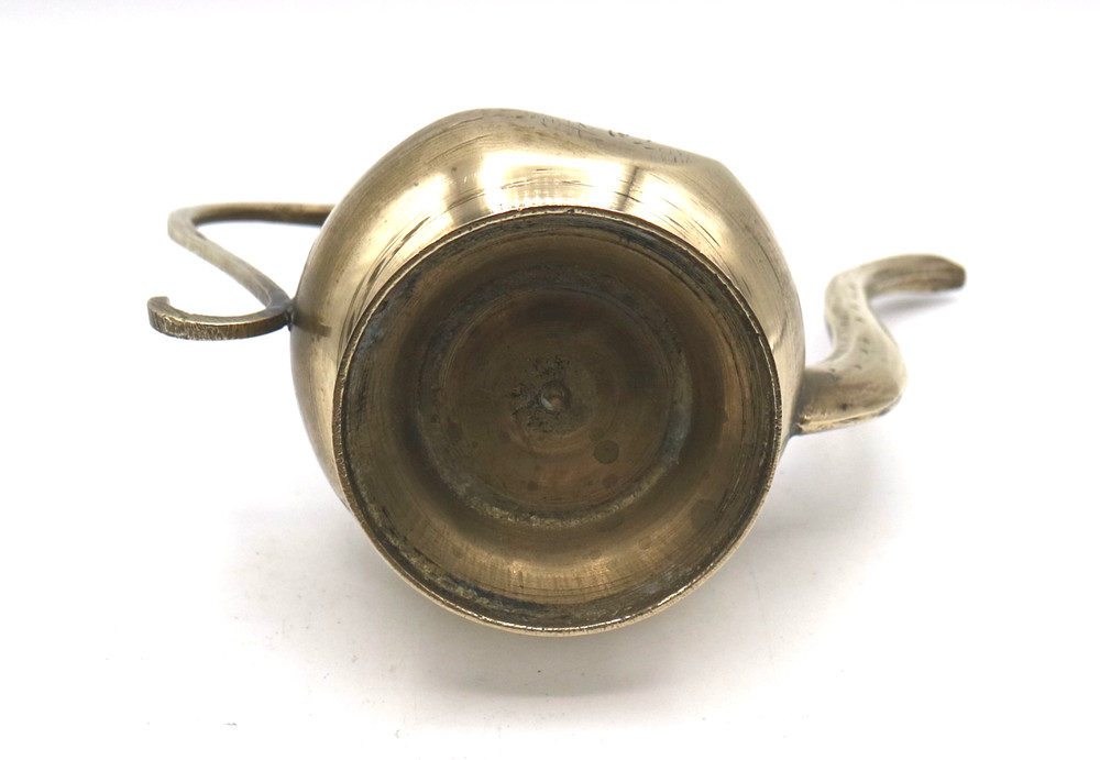 Vintage Brass Indian Middle Eastern Style Tea Set Pitcher Goblets Coffee Pot