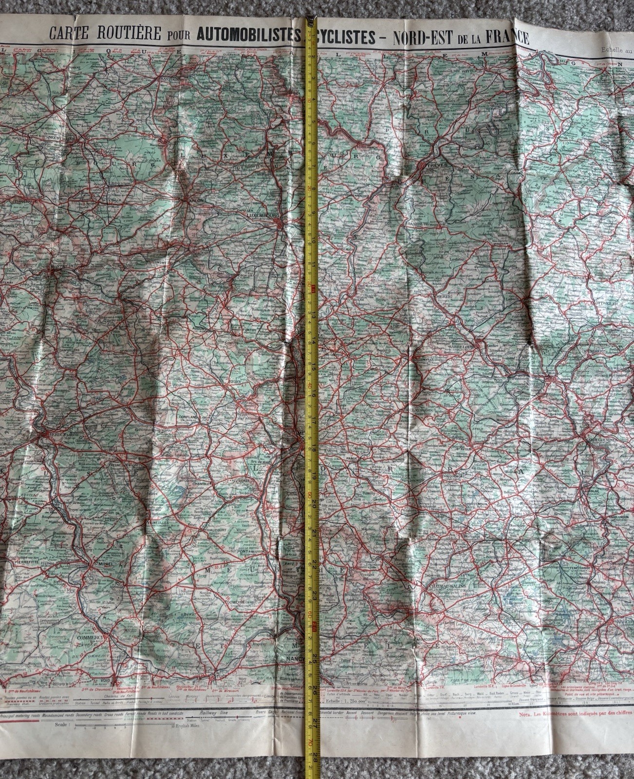 WW1 US Military Rare Bring Back French Map