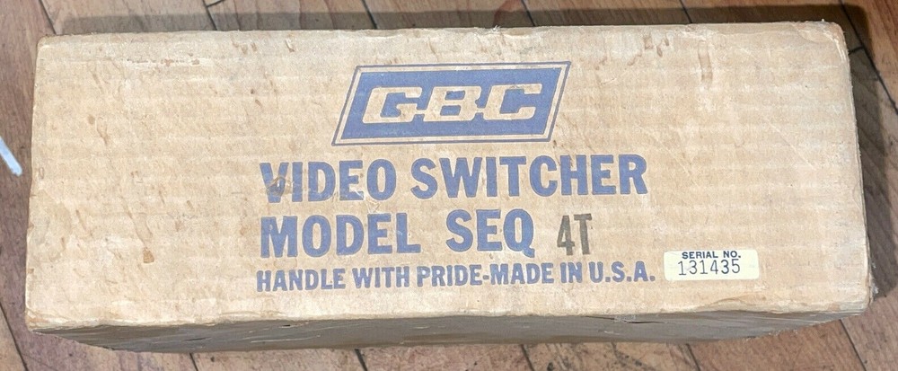 GBC Video Switcher SEQ 4T