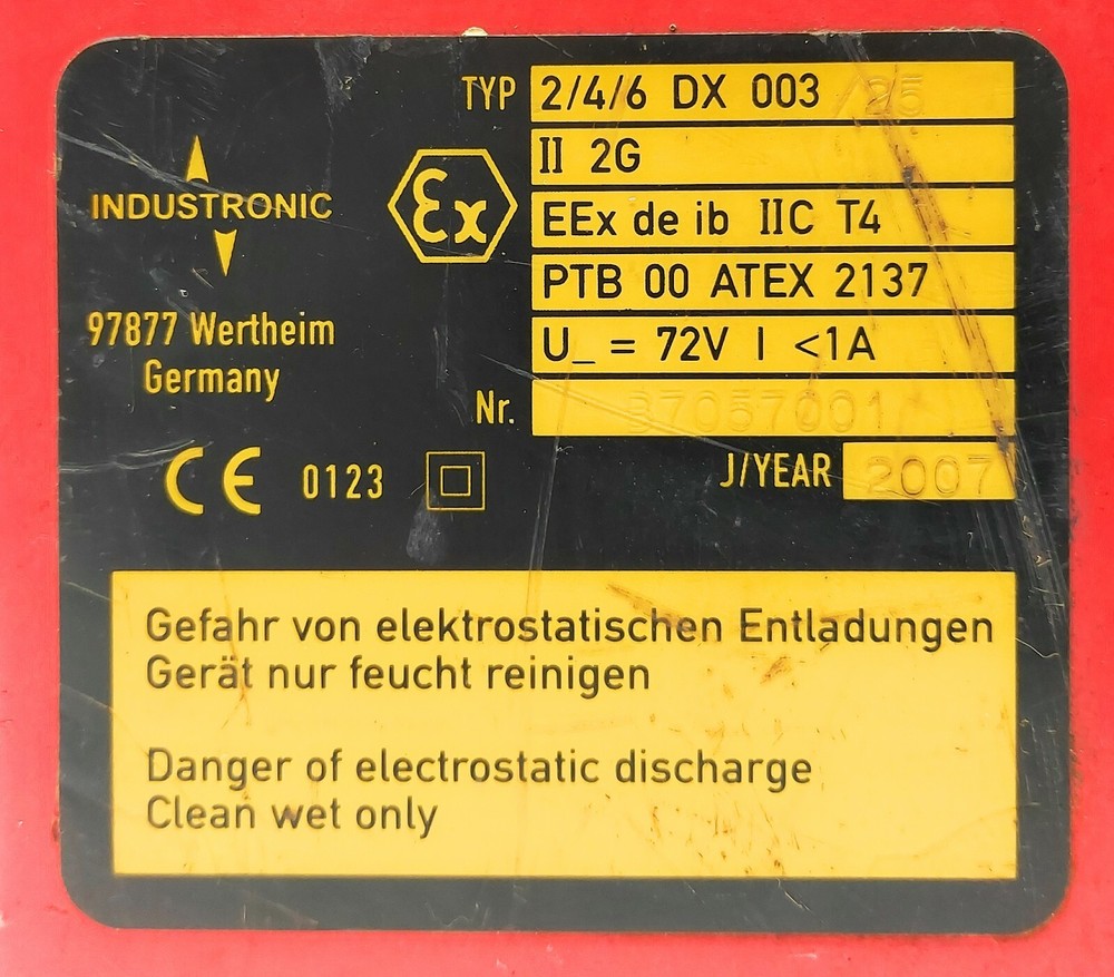 Industronic 2/4/6 DX 003 - ATEX Explosion-Proof Intercom Station