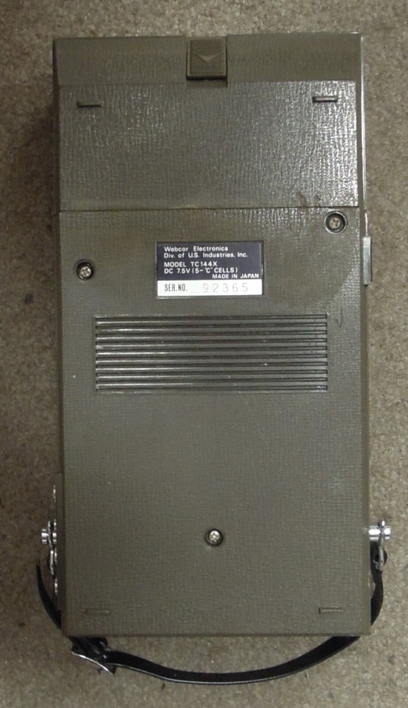 Webcor Casette Recorder TC144X Tested Fully Functional 0516-06M