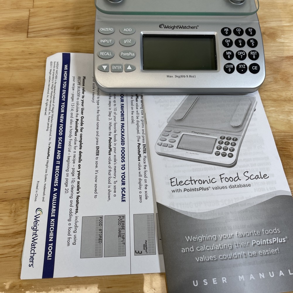 Weight Watchers Electronic Food Scale w/ PointsPlus Values Database