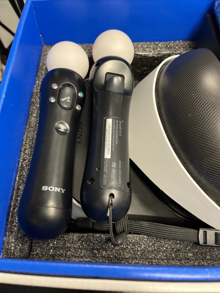 Sony PlayStation VR Headset Bundle Black White with Controllers and Camera