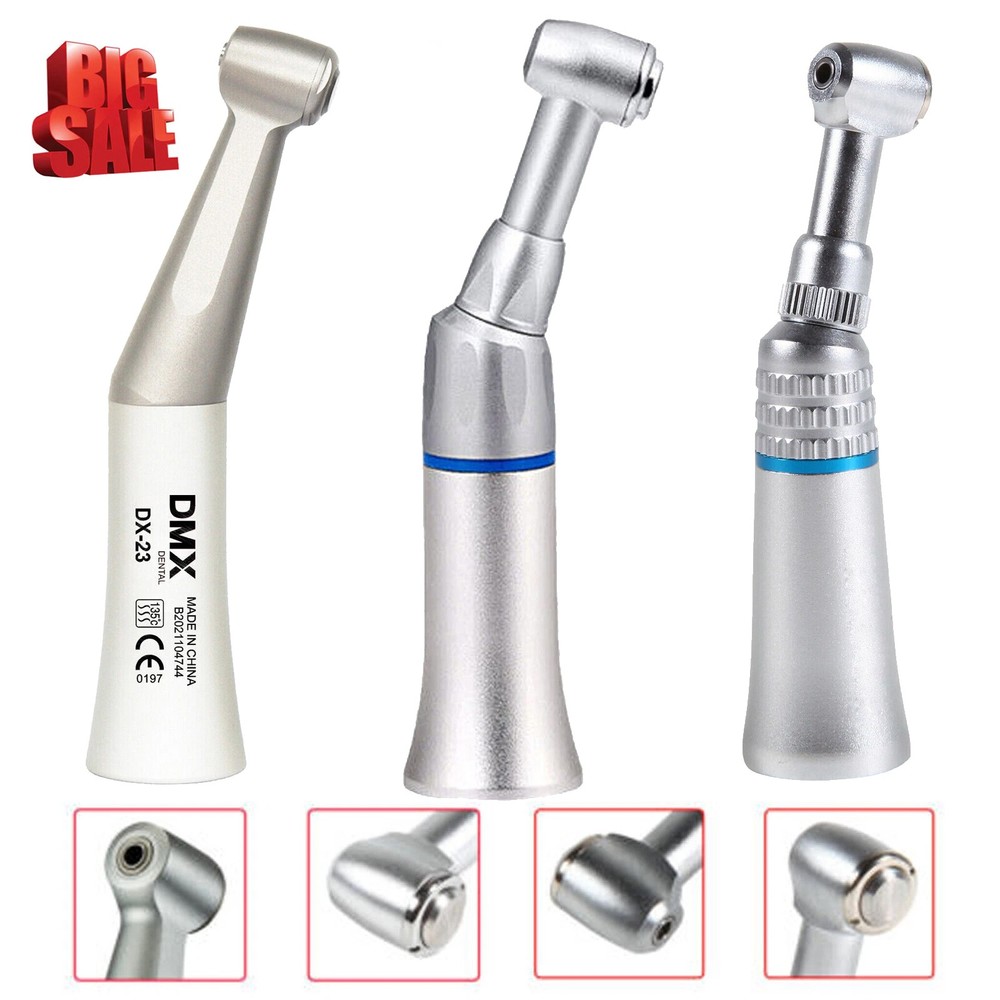 NSK Style Dental Slow Low Speed Contra Angle Handpiece Push Button E-type Attach