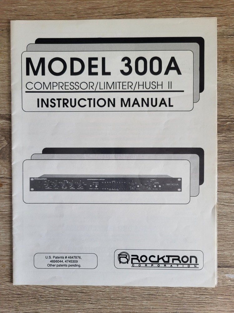 Vintage Rocktron 300A Compressor/Limiter Hush II Dynamic Processor