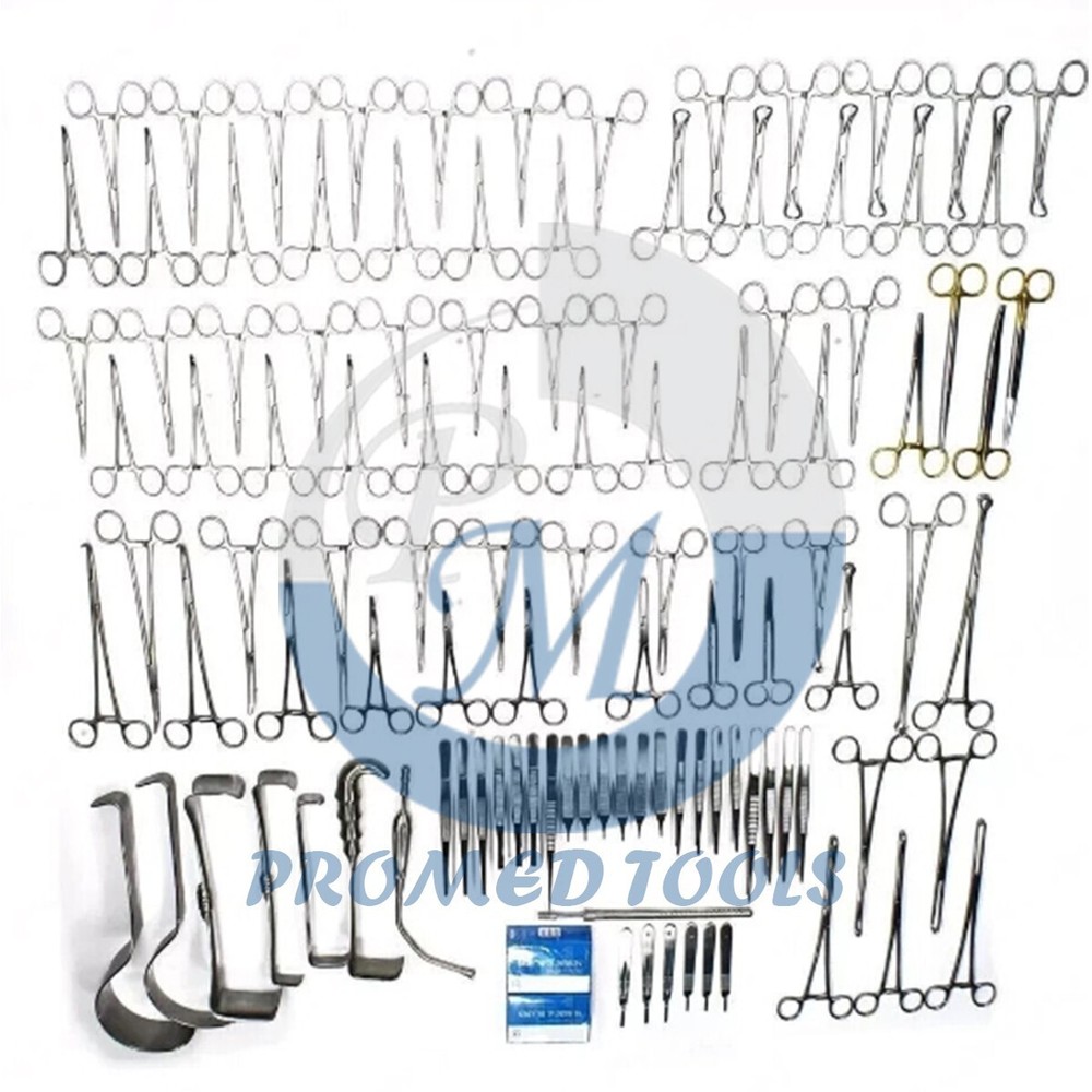 Basic Laparotomy Instruments Set of 108 Pcs Abdominal Surgery Kit High Quality