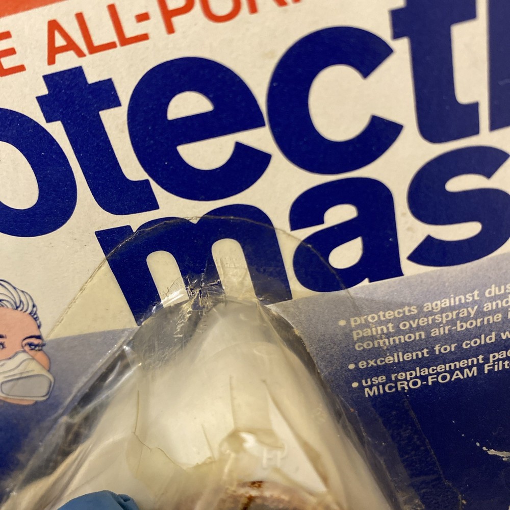 Protective Mask 1960s New With Damage On Box