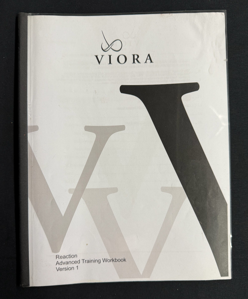 Viora Reaction Advanced Training Workbook Version 1