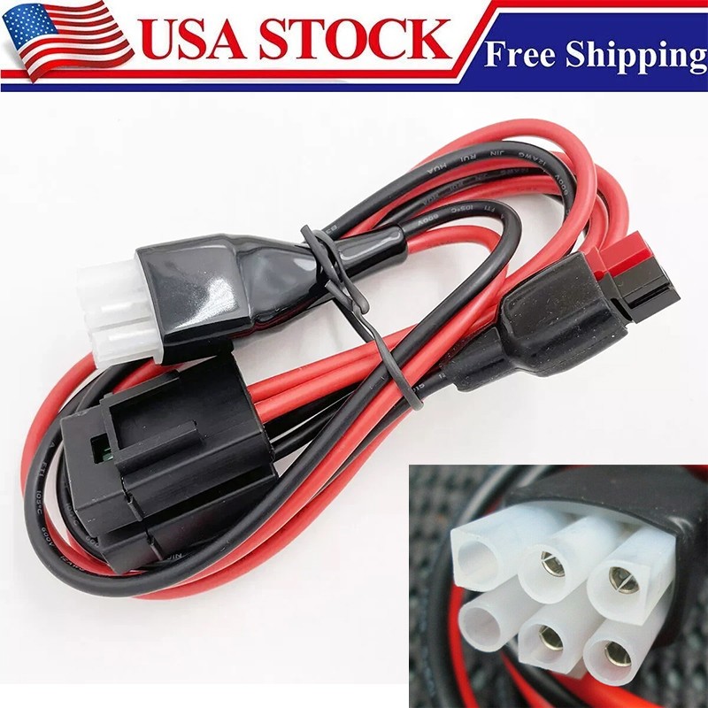 New 6-pin 12AWG DC Power Cord for ICOM IC706/718/746/756 OPC-025D w/ Power Poles