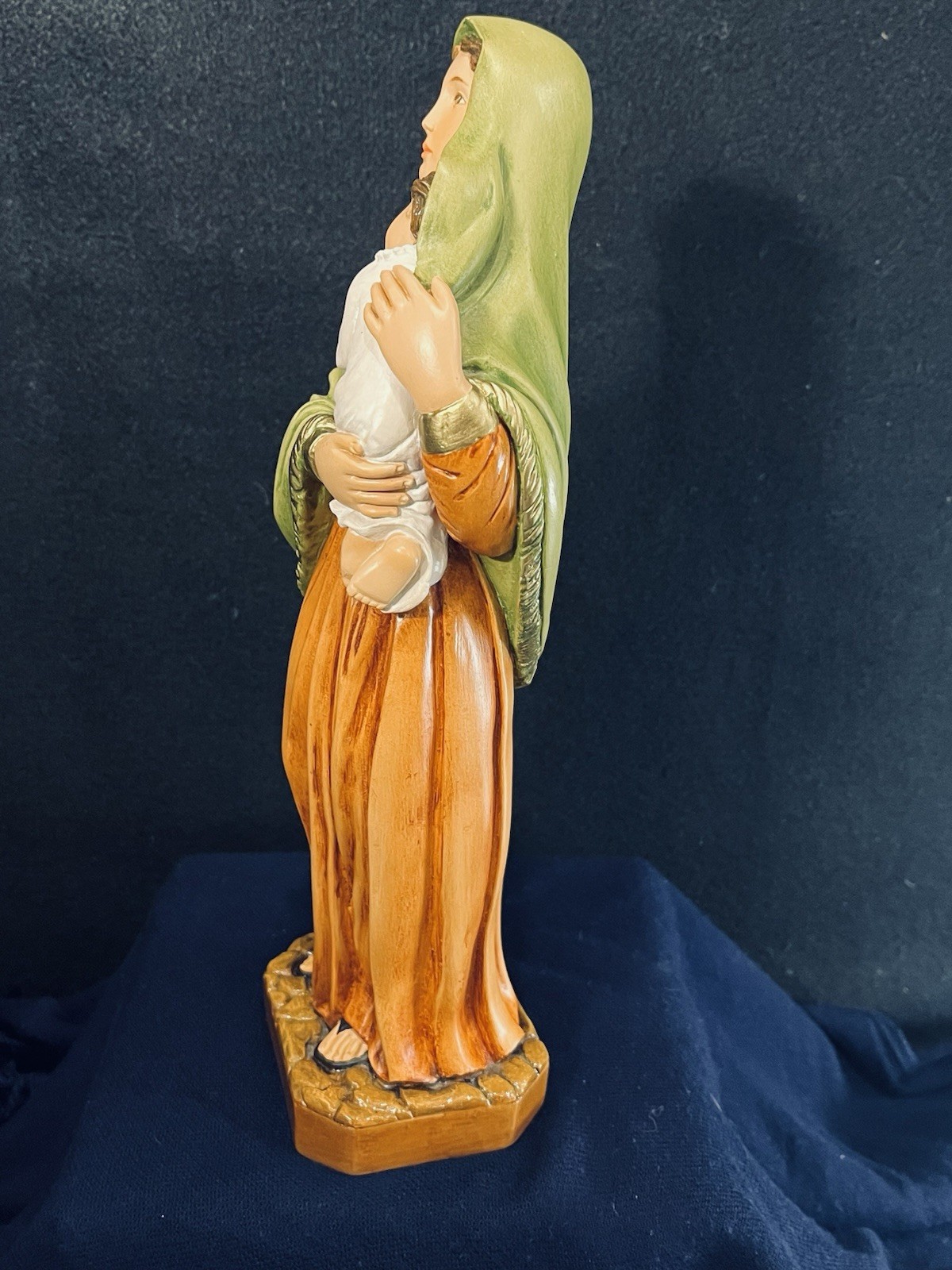 Virgin Mary Madonna Child Statue Catholic Religious 11” Mother & Baby Jesus