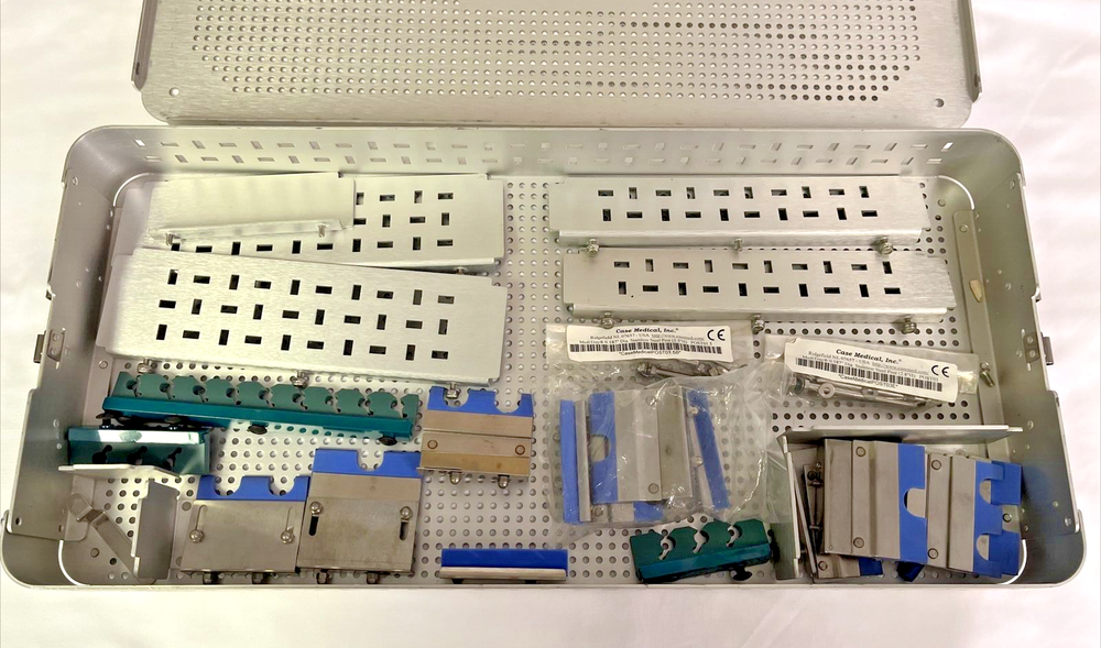 Case Medical Surgical Instrument Tray with Various Inserts Partition Backbones