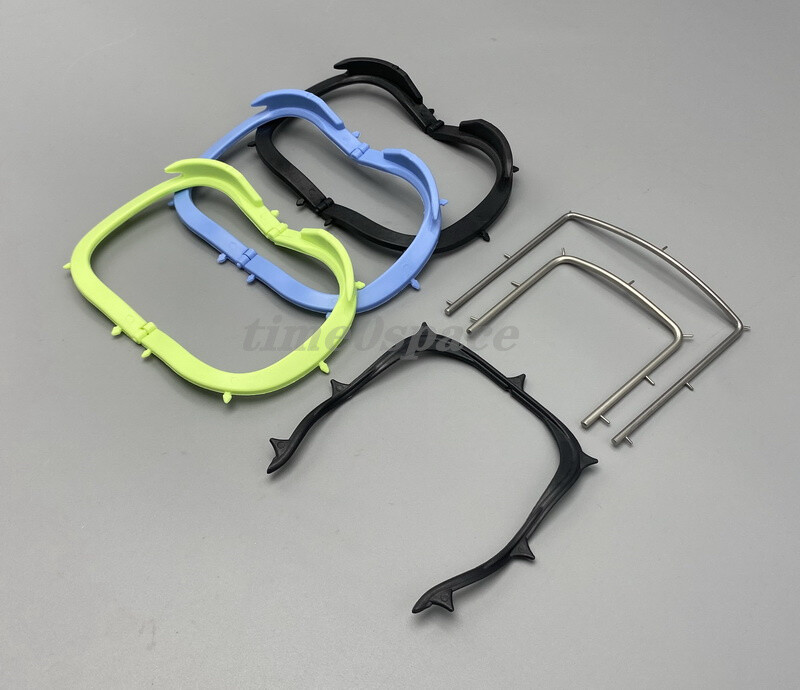 Dental Rubber Dam Sheet Frame Brackets Foldable/Plastic Black/Steel Frames Tools