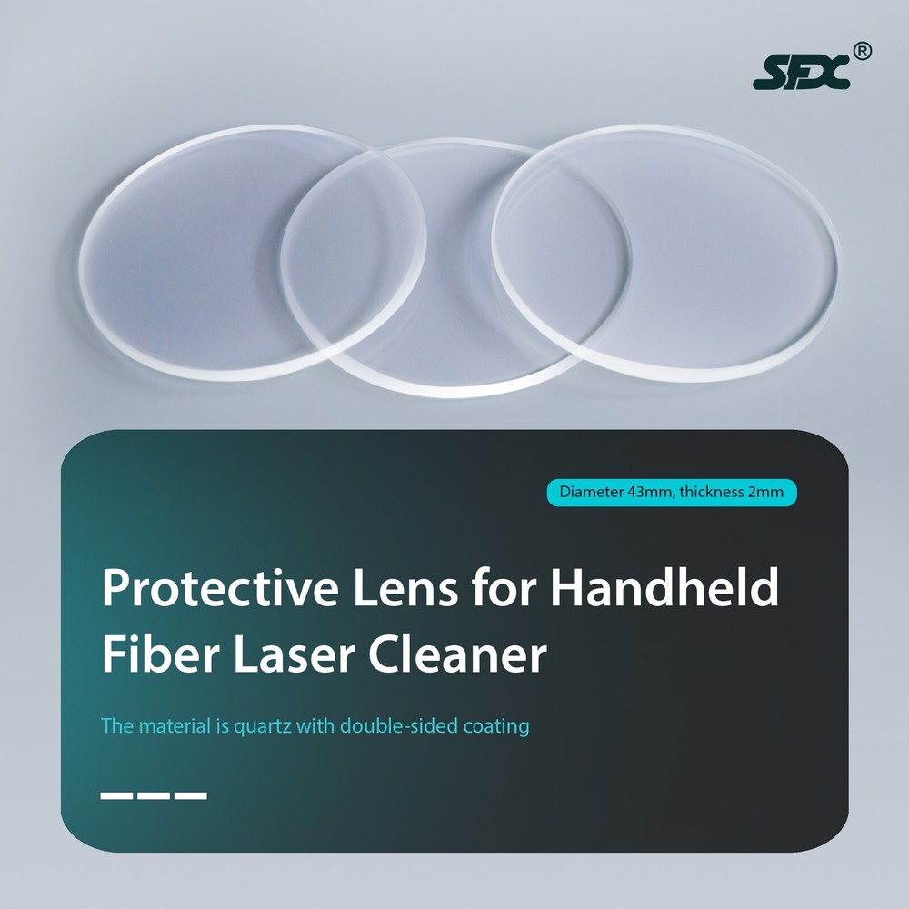 SFX 10PCS Protective Lens for Laser Cleaning Machine Laser Rust Paint Removal