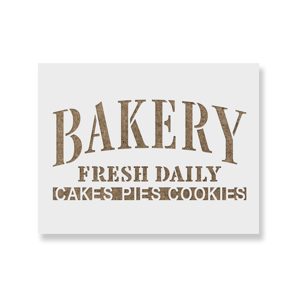 Bakery Stencil - Durable & Reusable Mylar Stencils
