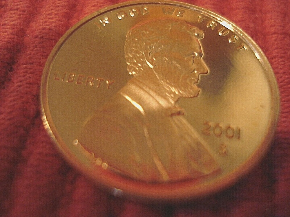 2001 S Lincoln Gem Proof Memorial Penny Super Nice