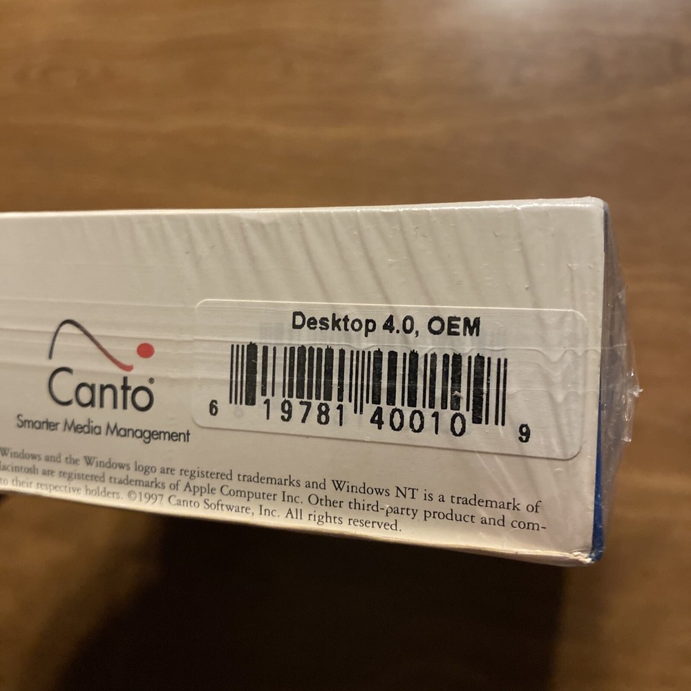 Canto Cumulus Media Management System Software Desktop 4.0 Windows 95 NT Mac A8