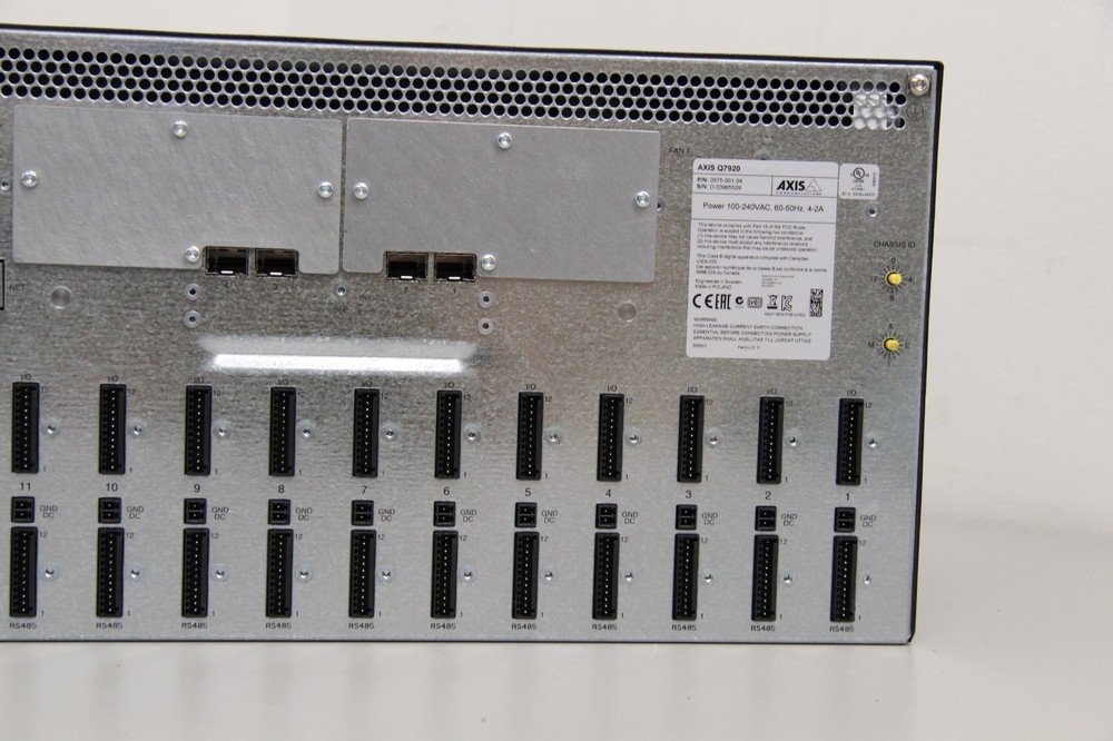 New Open Box AXIS Q7920 Rackmount Video Encoder Chassis PN: 0575-001-04