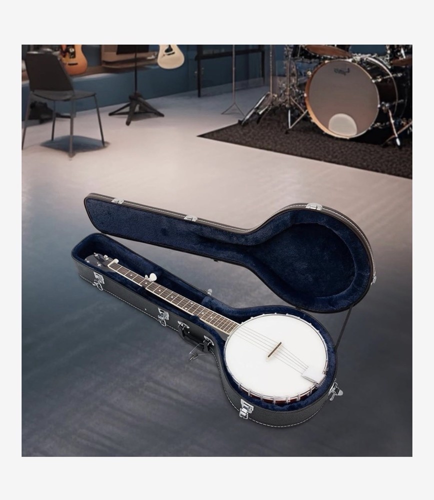 Banjo Storage Box,Multifunctional Protable Interior Padded Hardshel Case