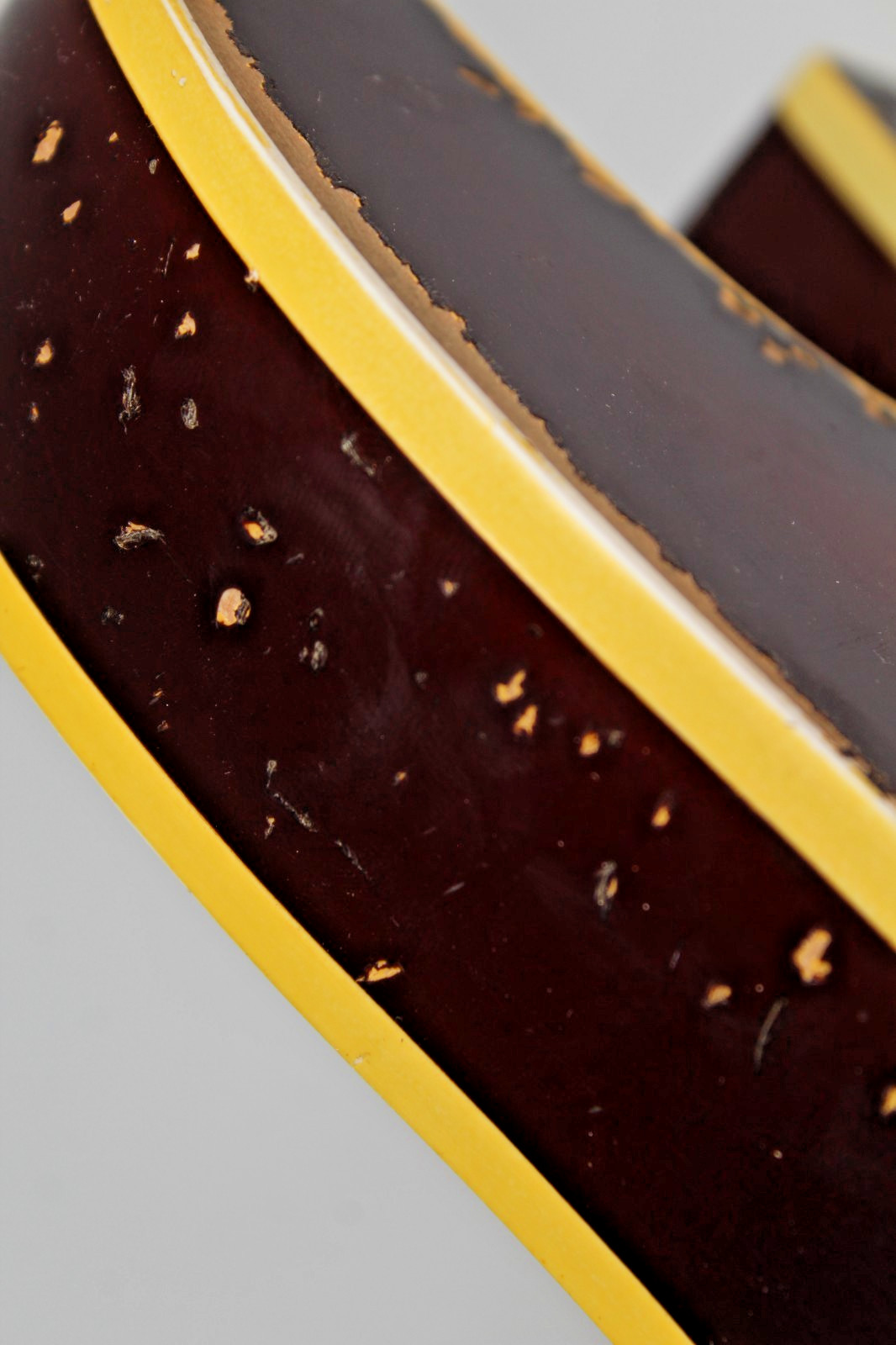 MJT Official Custom Vintage Aged Nitro Guitar Body Mark Jenny Double Bound Burst