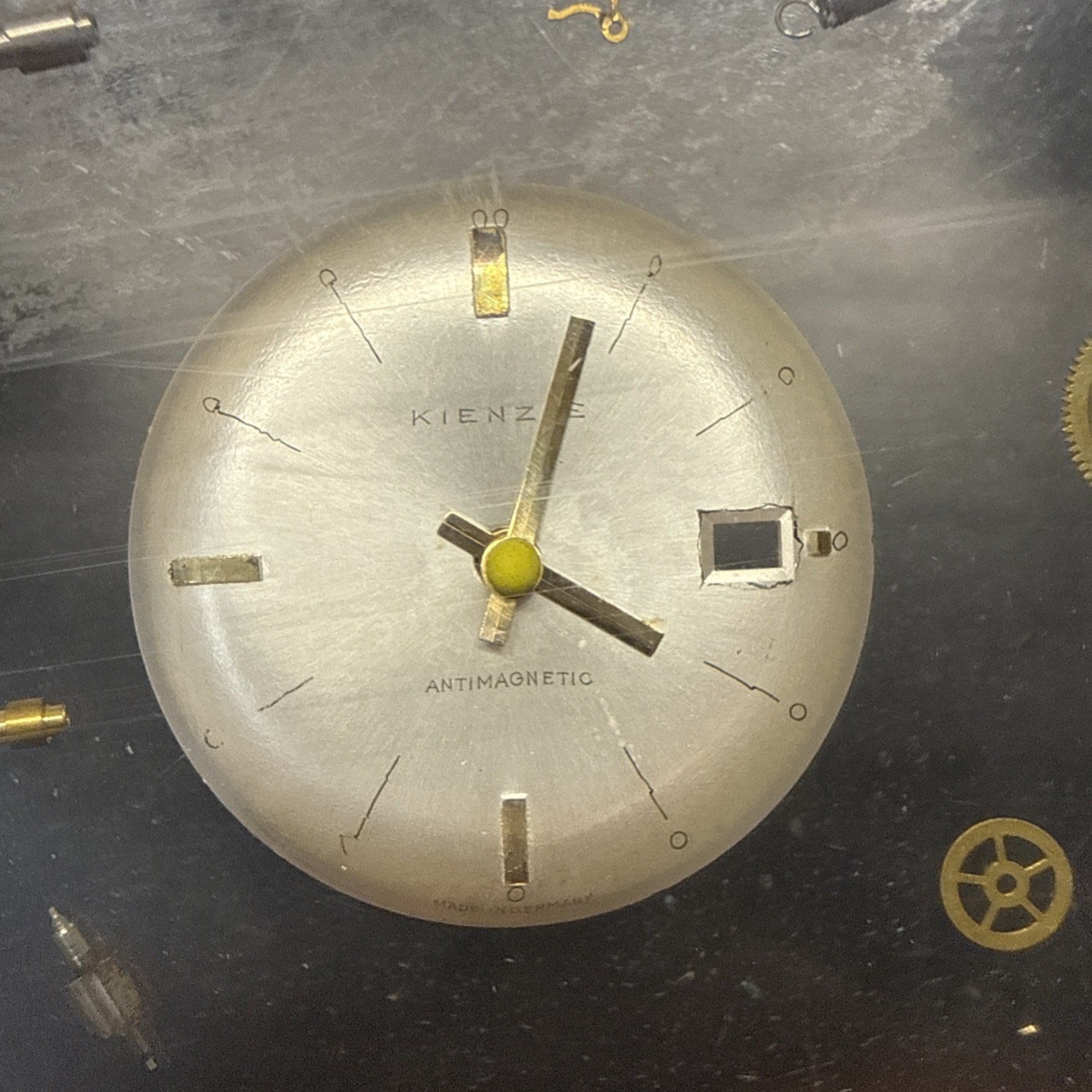 Lucite Las Vegas Toilet Seat Watch Gears U.S. Coins 1965-1981 Time Is Money