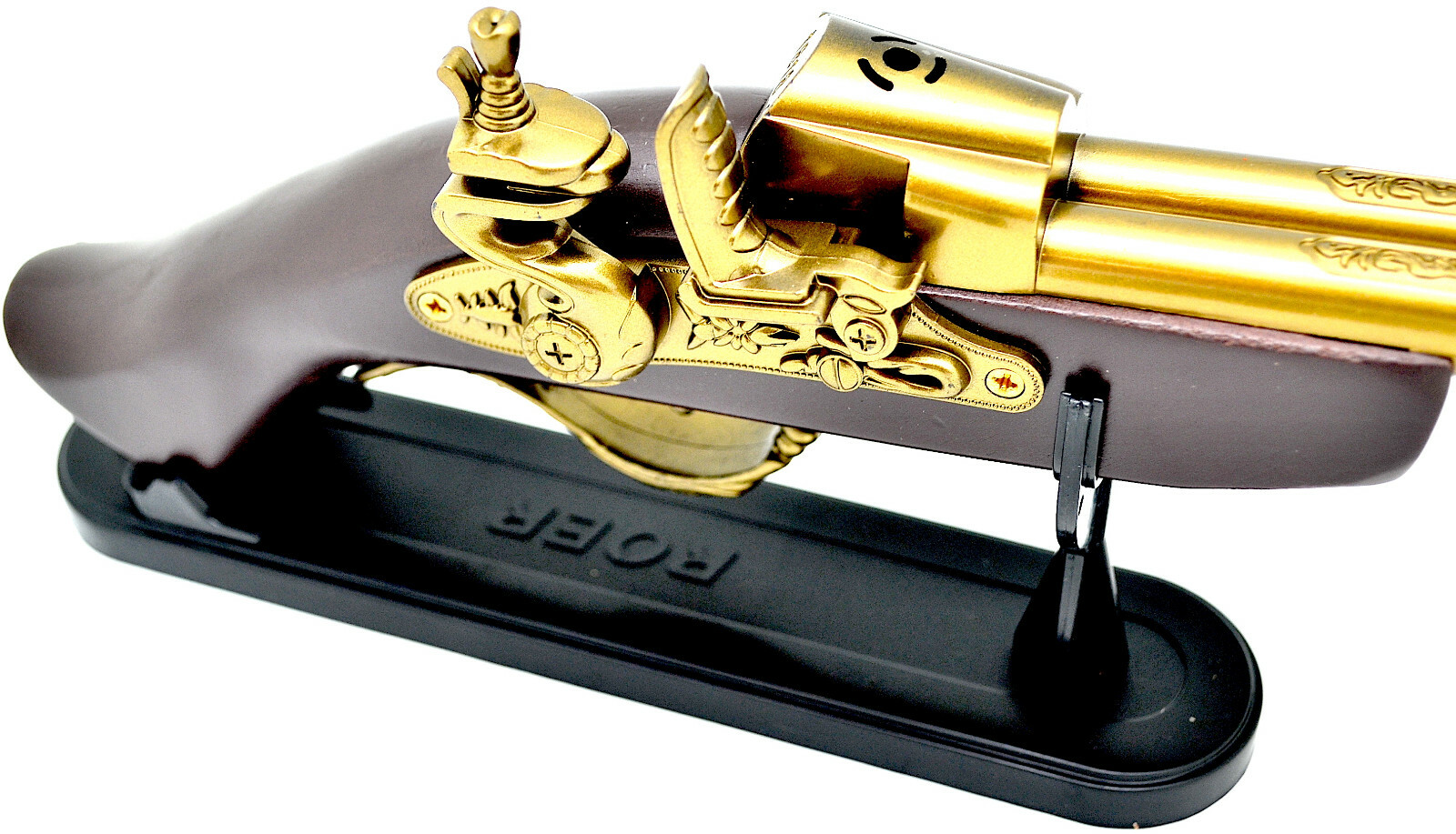 13" New! Vintage Double Barrel FLINTLOCK Replica Pistol GUN Rifle 18th Century