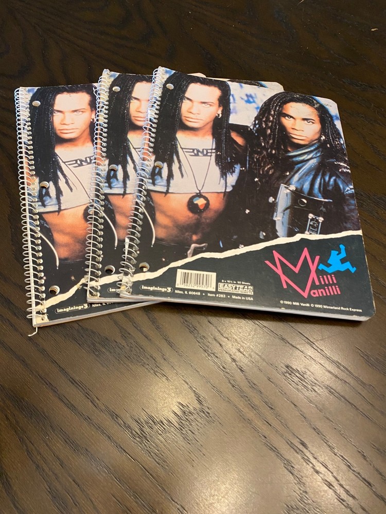 1990 Milli Vanilli notebook
