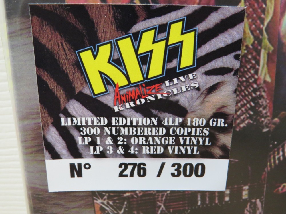KISS ANIMALIZE LIVE KRONICLES 4LP BOX SET SEALED #276 / 300 COLORED VINYL