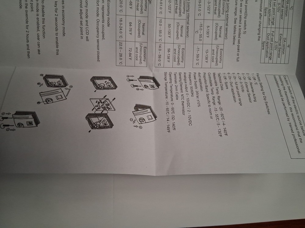 Thermolec LCD Thermostat CTH-291