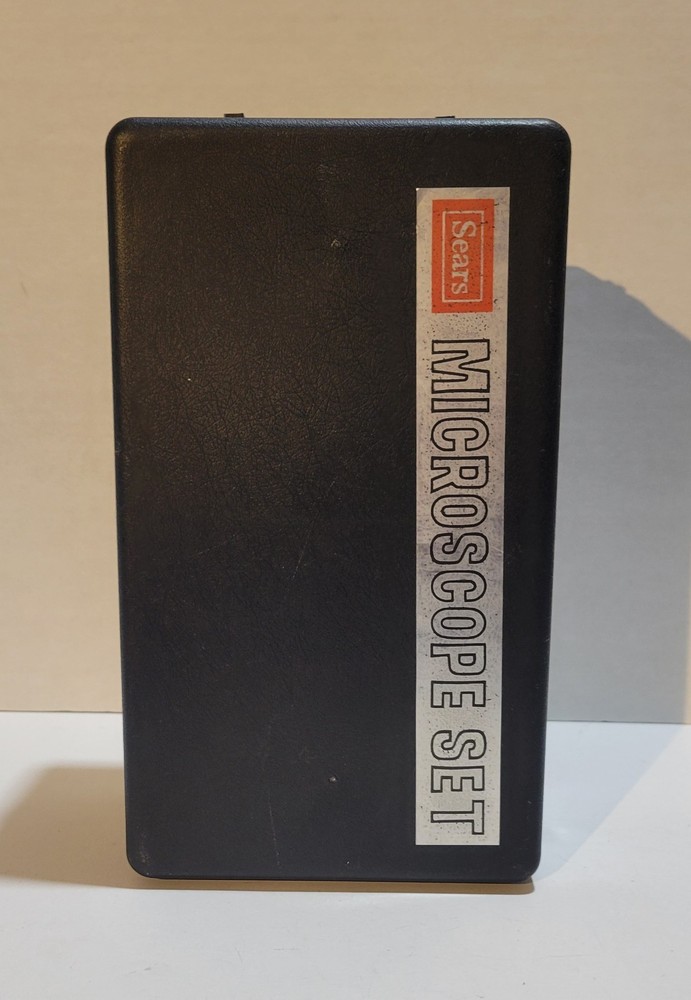 Sears Microscope Set 49-24335 Complete 50-750 Power Zoom Untested