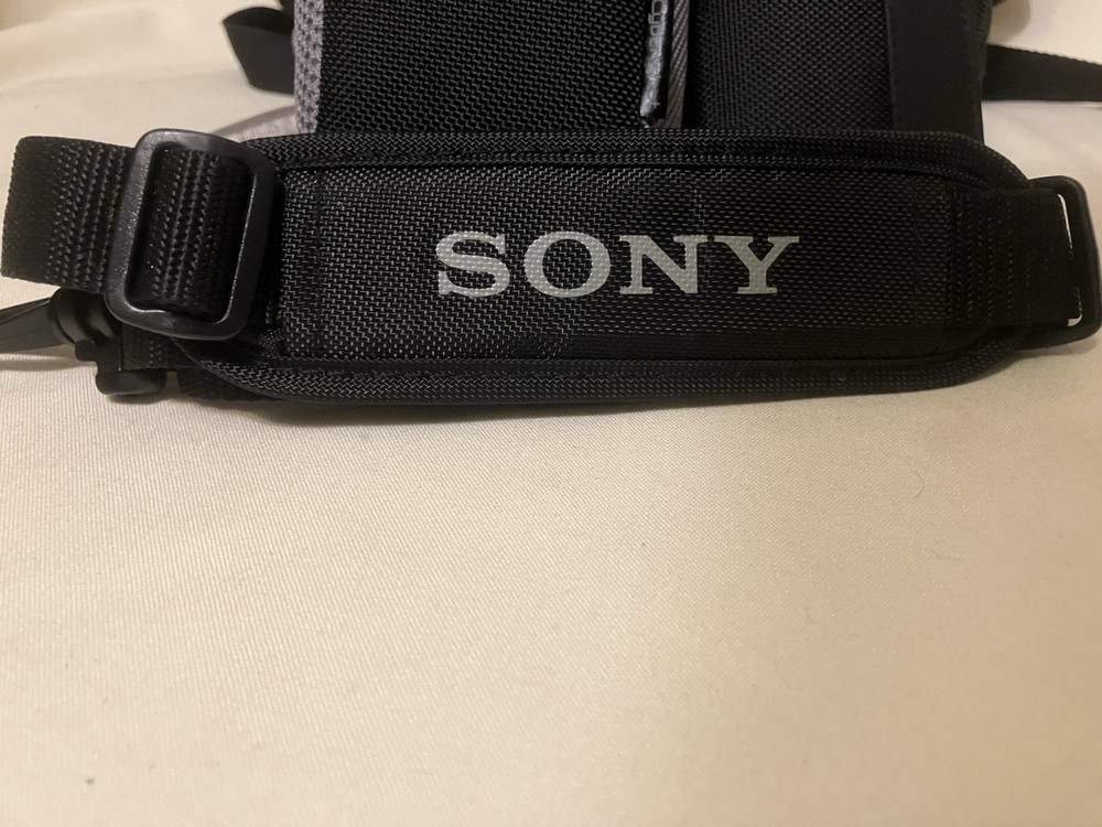 Sony Multi Function Camera Backpack Black/Gray LCS-VA60 With Strap & Extras