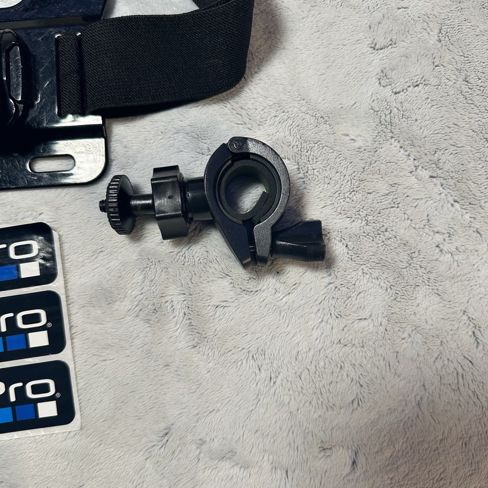 GoPro Accessory Bundle Chest Mount Head Strap Selfie Stick Mounts + Case Lot