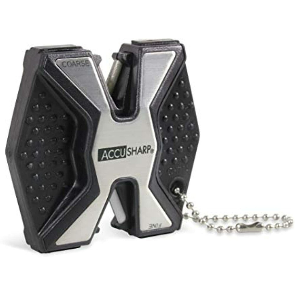 Accu Sharp Diamond PRO 2-Step Knife Sharpener Flip Side Consists TwoCeramic Rods