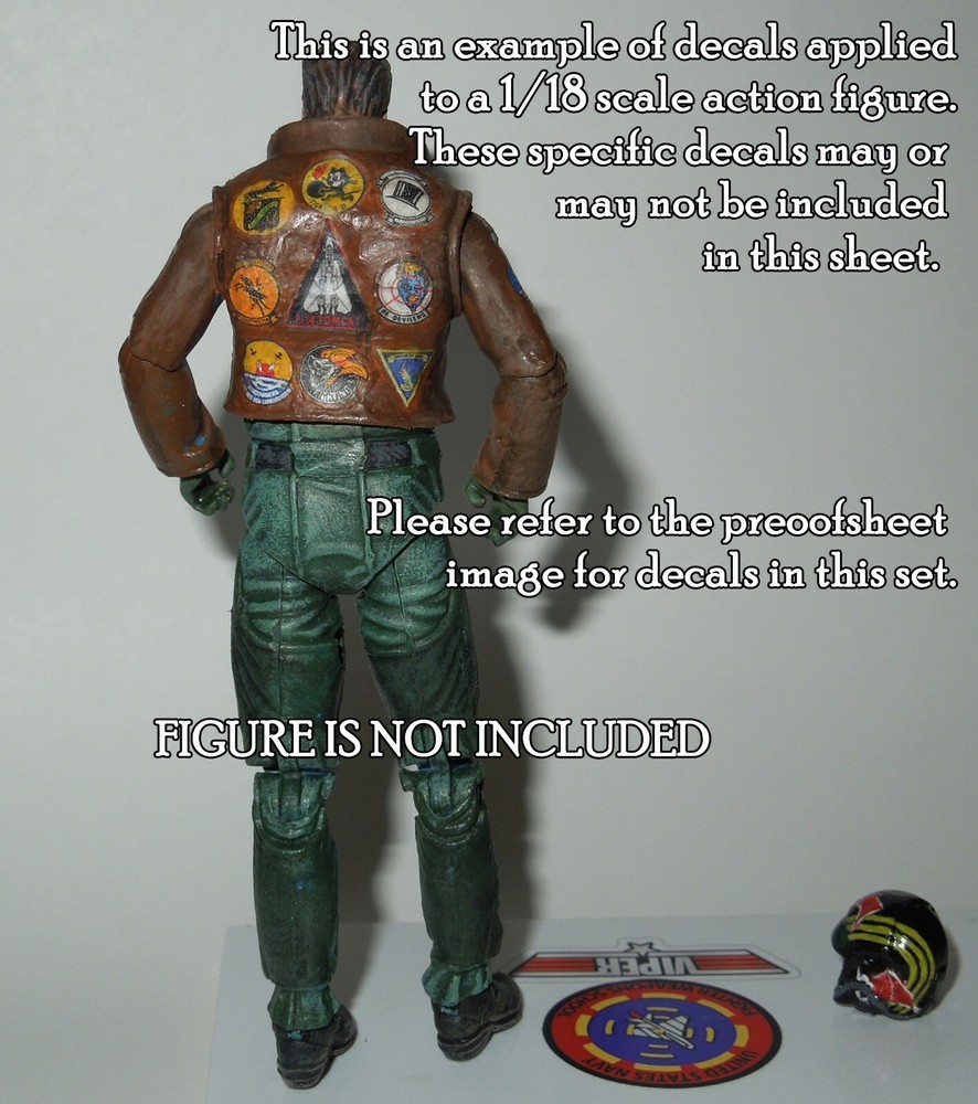 Ghostbusters Waterslide Decals for 1/18 Scale Action Figures