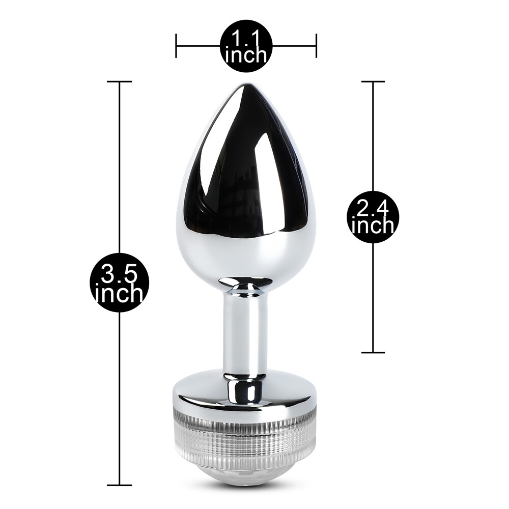 L.E.D Light Up Butt Plug with 20 Key Remote Control Anal Booty Night Light Show