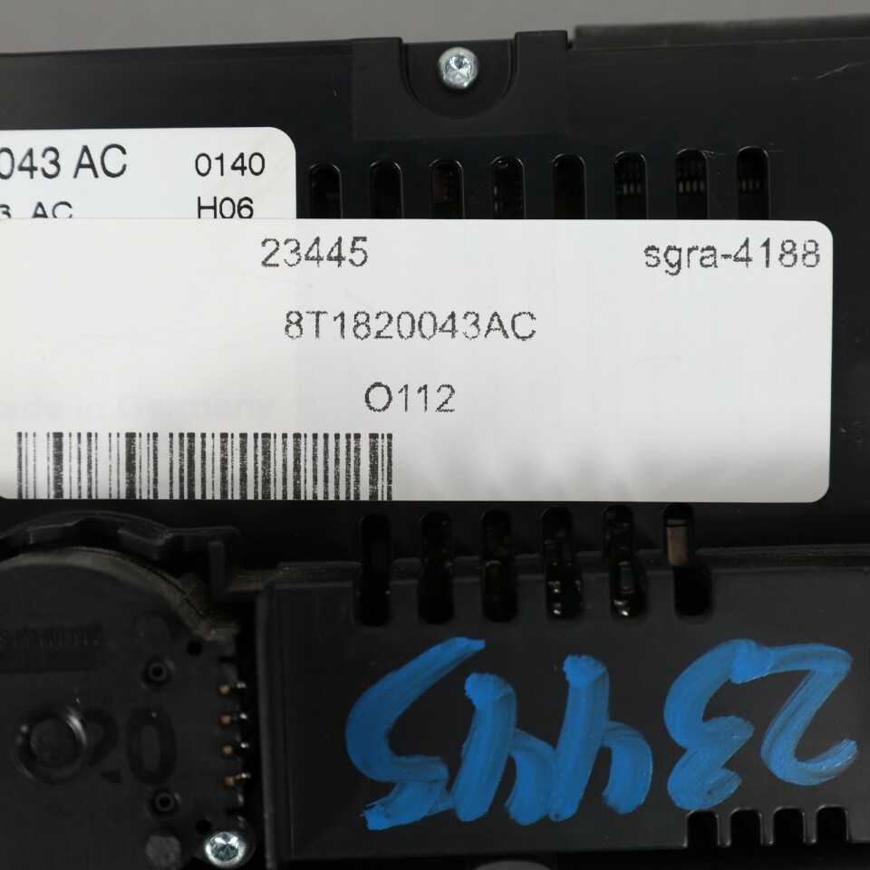 2009-2010 Audi A4 A5 S4 S5 Climate Temperature Control Panel OEM
