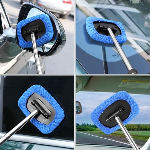 20 Pack Car Care Microfiber Cloths, Windshield Cleaner Microfiber Pads