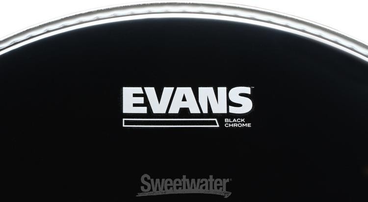 Evans TT16CHR Black Chrome Tom Batter Head - 16"