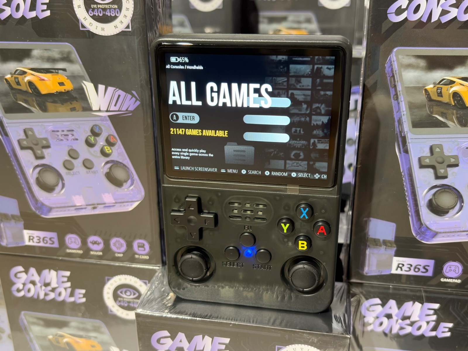 R36s Retro Handheld Premium Gaming Console with 21,000 Top-Tier Video Games