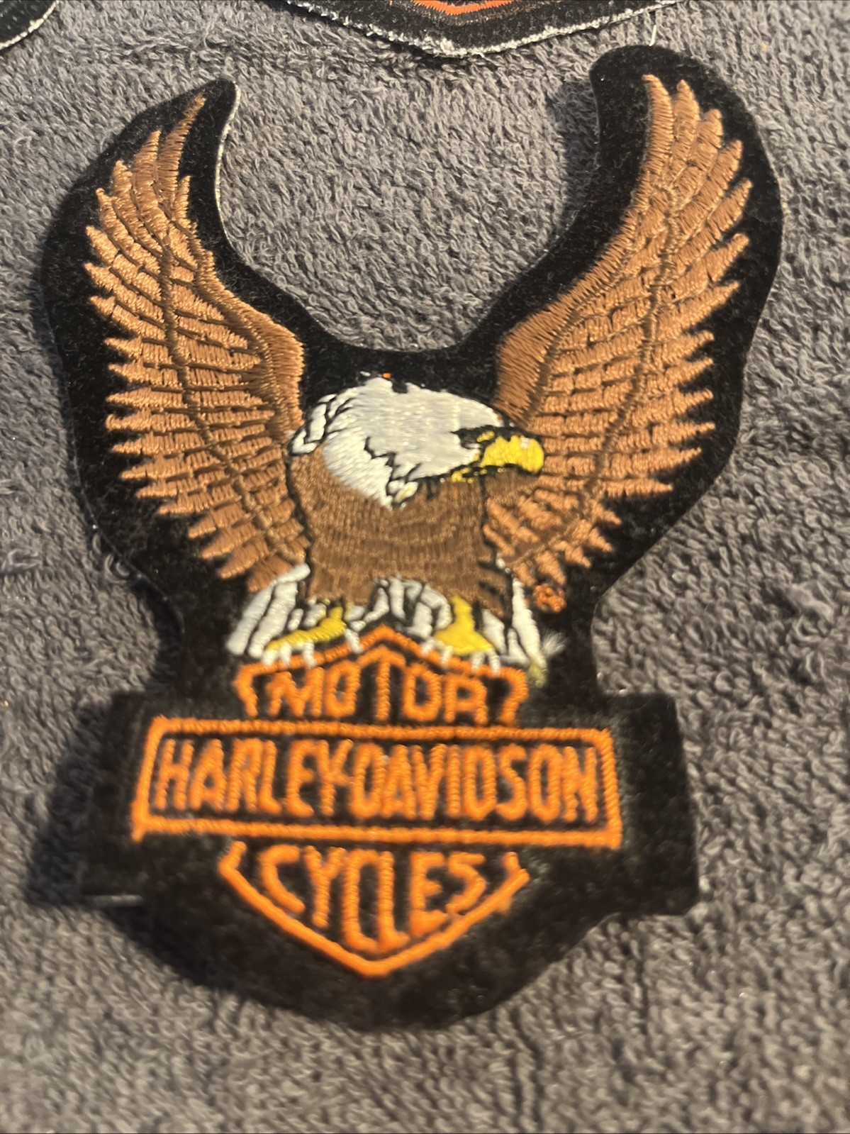 Harley Davidson Embroidery Iron On Patches Set Of 2