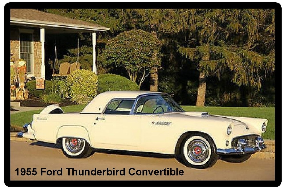 1955 Ford Thunderbird Convertible Refrigerator Magnet