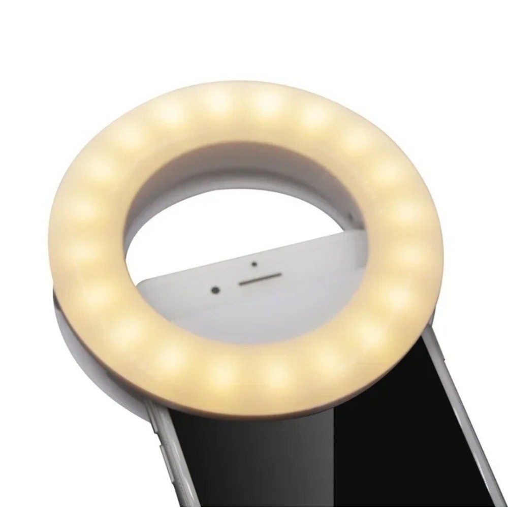 Portable 40 LEDs Selfie Ring Light With USB Charging 3 Lighting Modes for iPhone