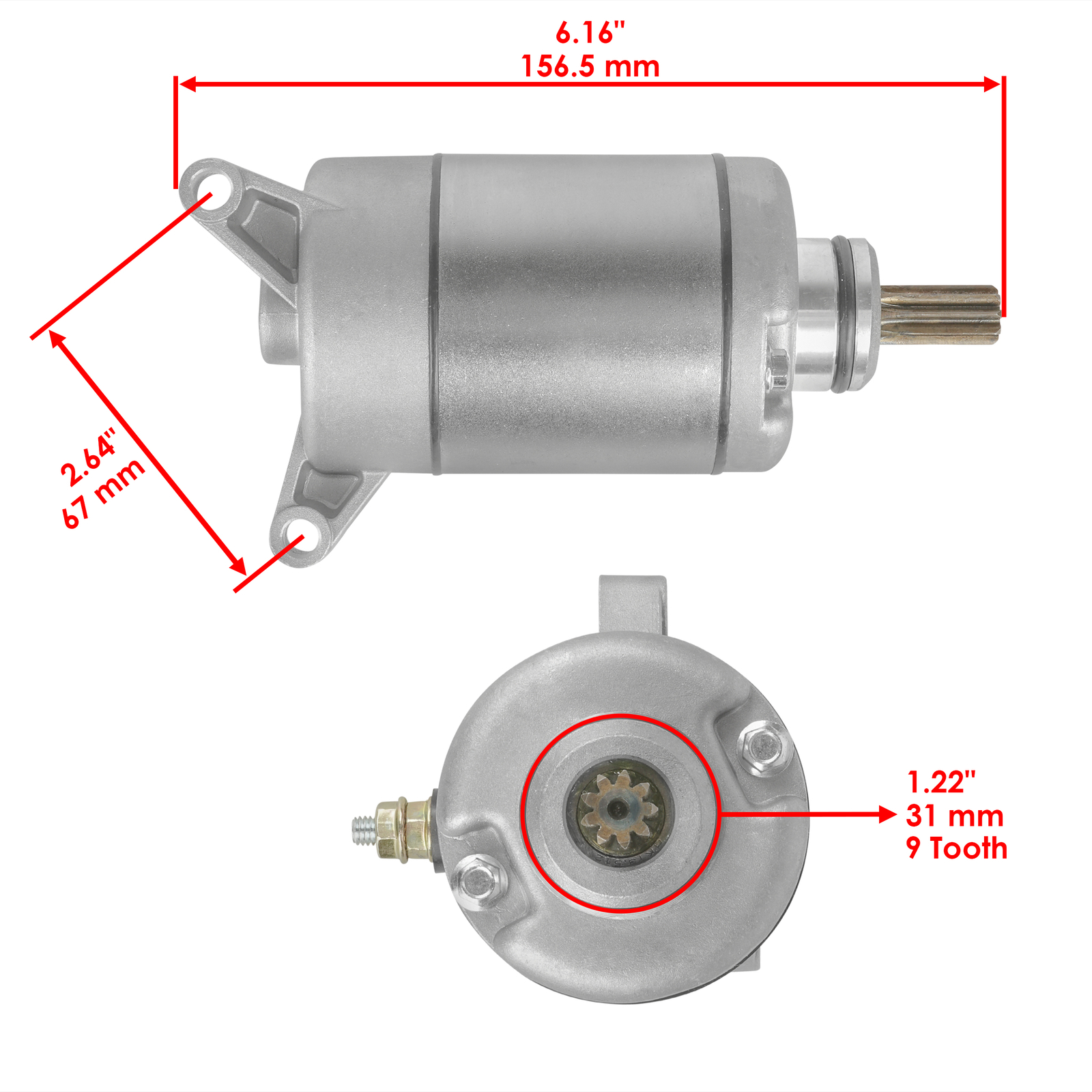 Starter for Yamaha Atv 450 YFZ450 New 2004-2013 5Tg-81800-00-00