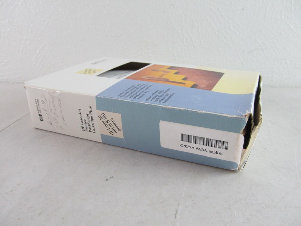 HP Post Script PCL5 Disks w/ Box, Manuals Vintage PC 1990s