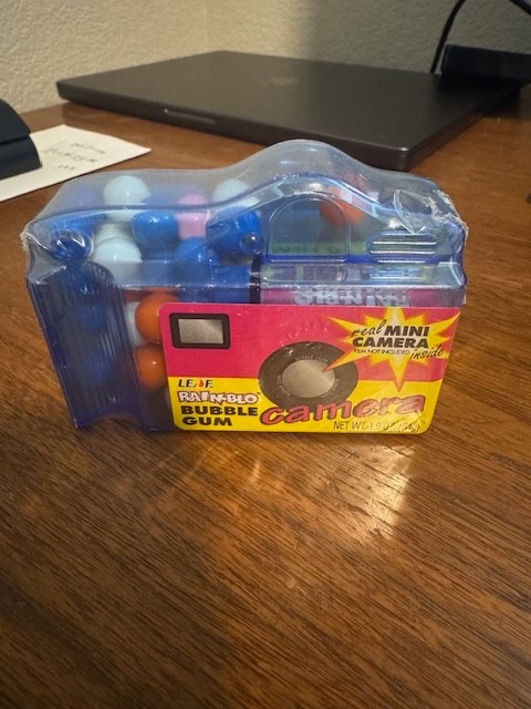 Rain-Blo Bubble Gum with mini Camera