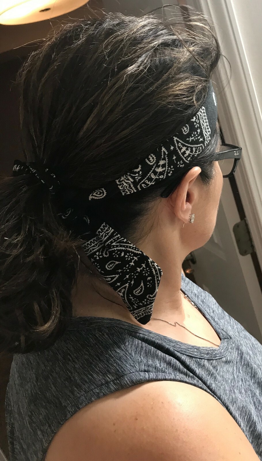 TIE BACK HEADBANDS UPICK 1 Sweatband Moisure Wicking Head Sweat Band Headband