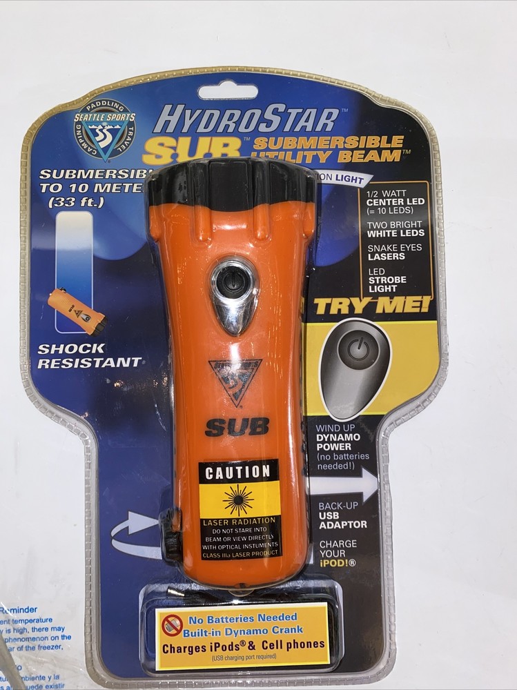 Hydrostar Submersible Utility Beam Flashlight