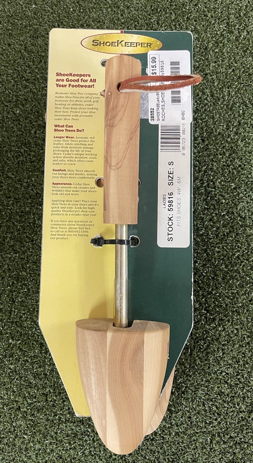 Rochester Shoe Keeper Cedar Shoe Tree Ladies Size Small Fits 4W to 6M
