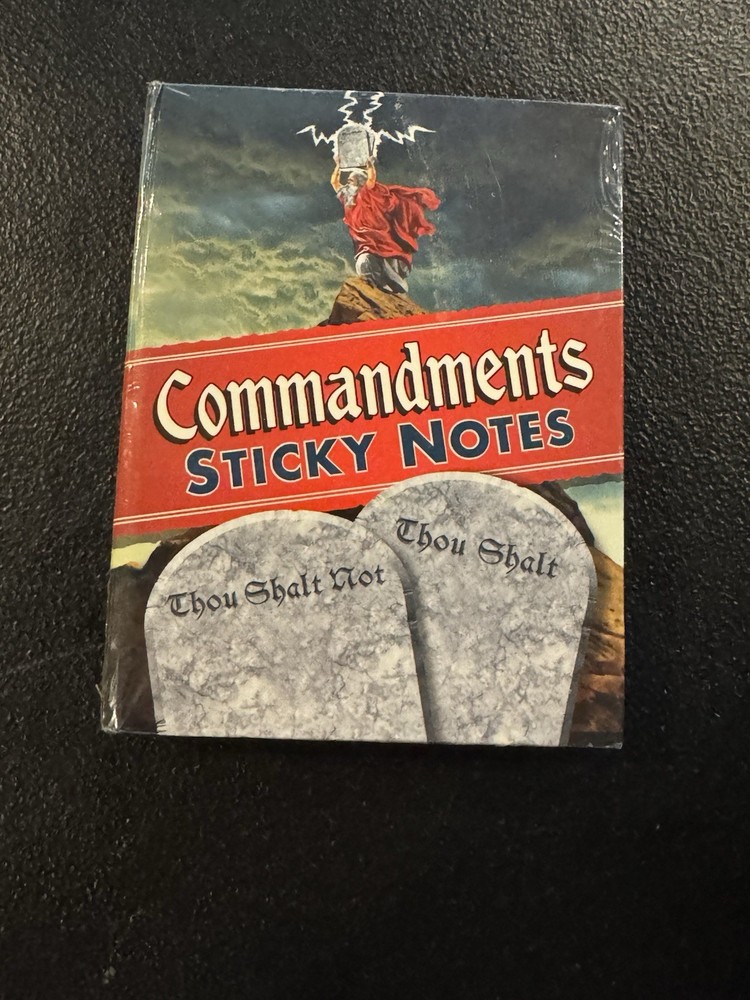 Commandments Sticky Notes NEW