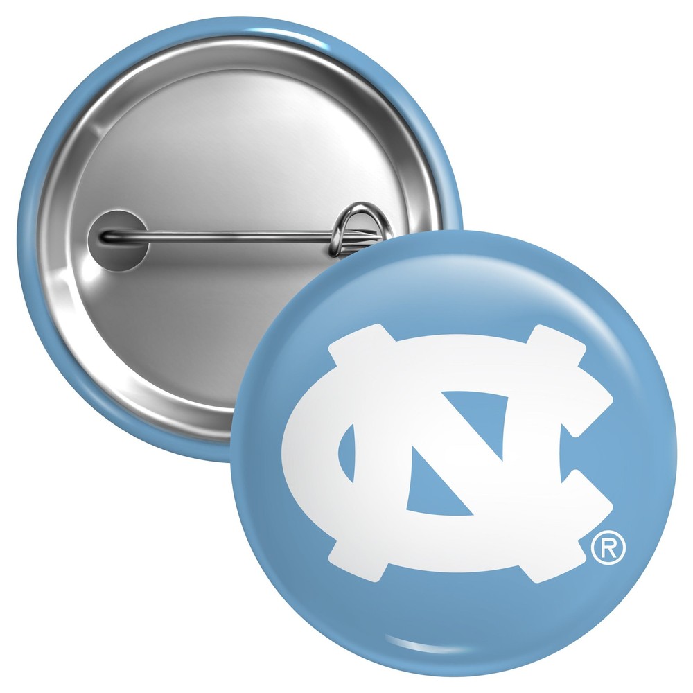 UNC Tar Heels Button Pin - 3 Size Options